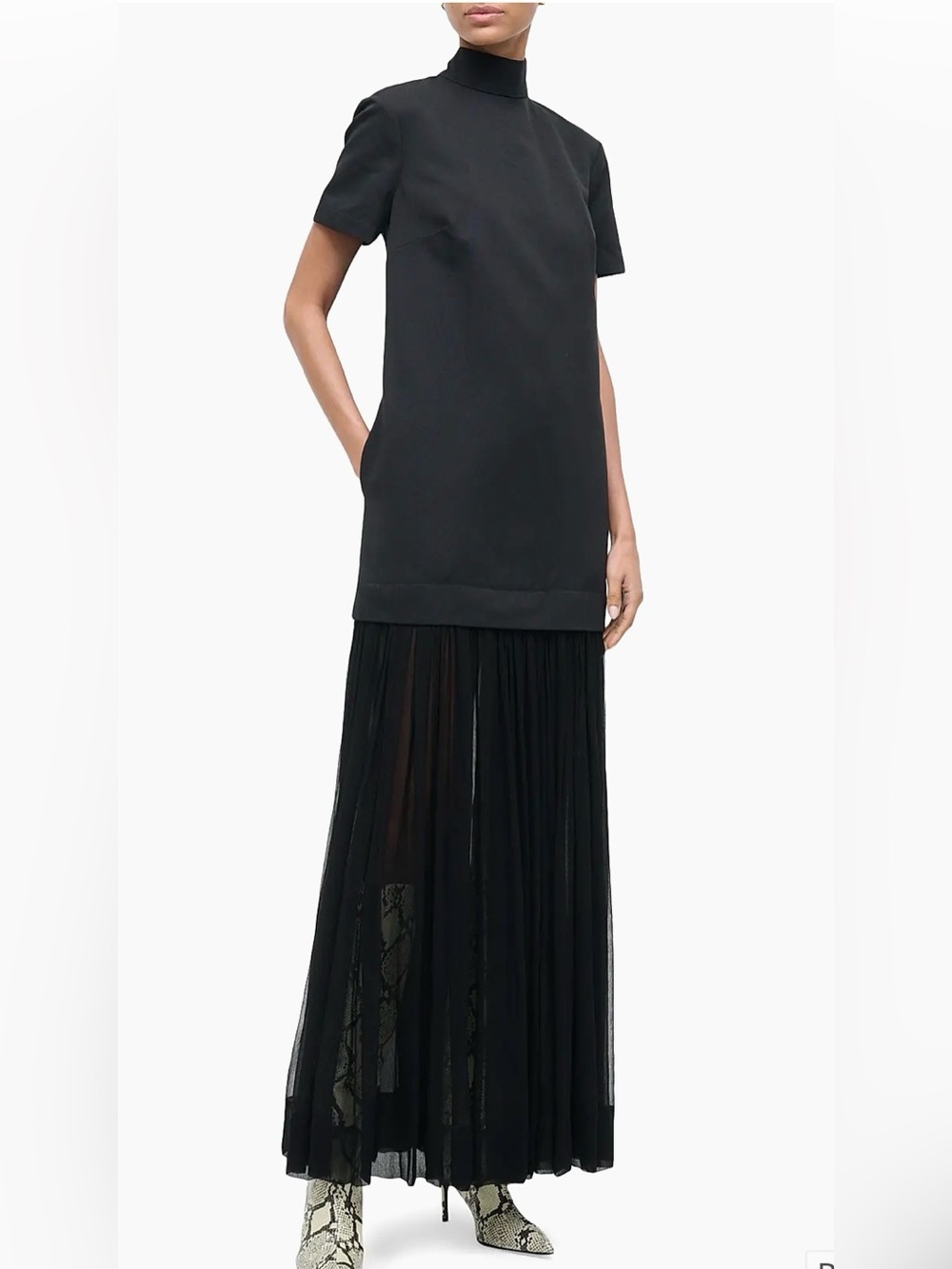 STAUD Pia Two-Tone Maxi Dress NWT $595 size Small
